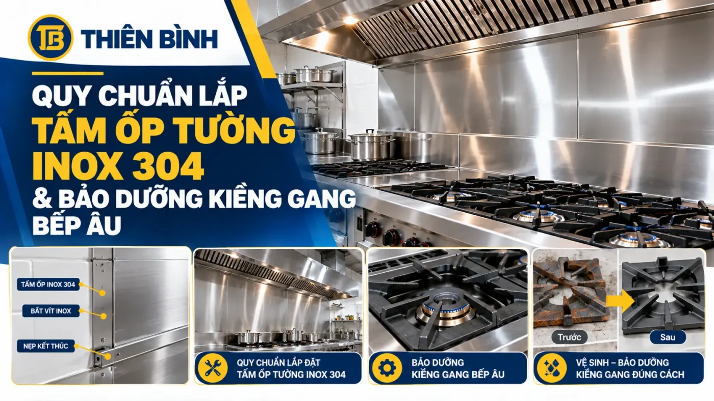 Quy Chuẩn Lắp Đặt Bếp Inox 304