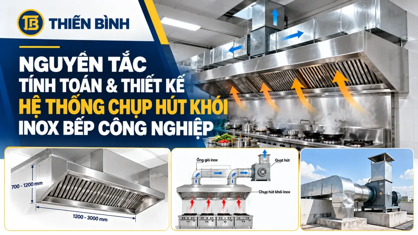 Thiết kế hệ thống chụp hút khói inox